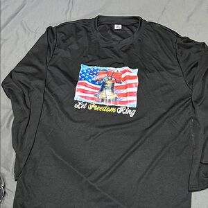 Let Freedom Ring Black Long Sleeve Tee